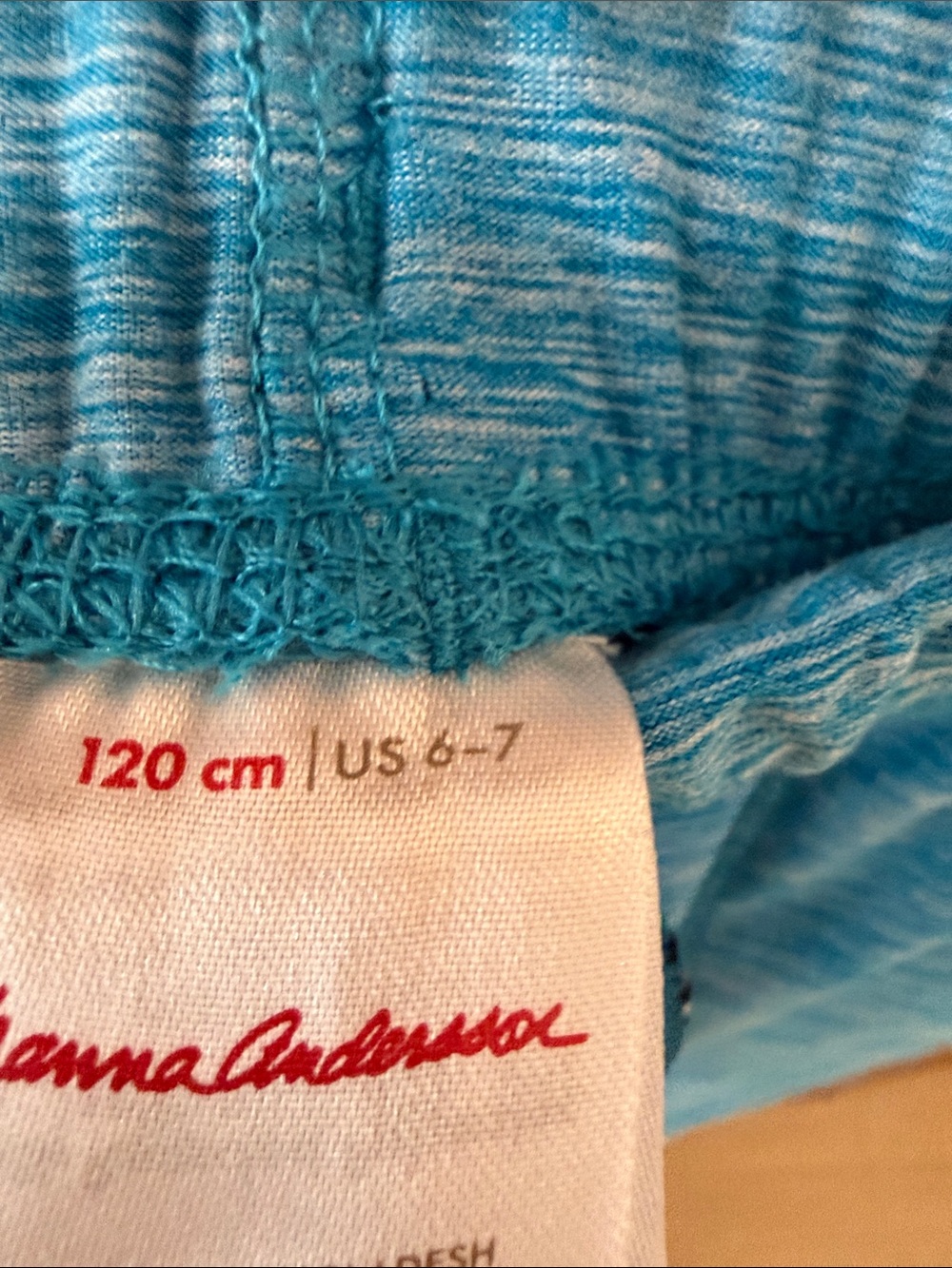 Hanna Andersson Kids Gray Tee & Blue Jogger Pants Set - Picture 3 of 8